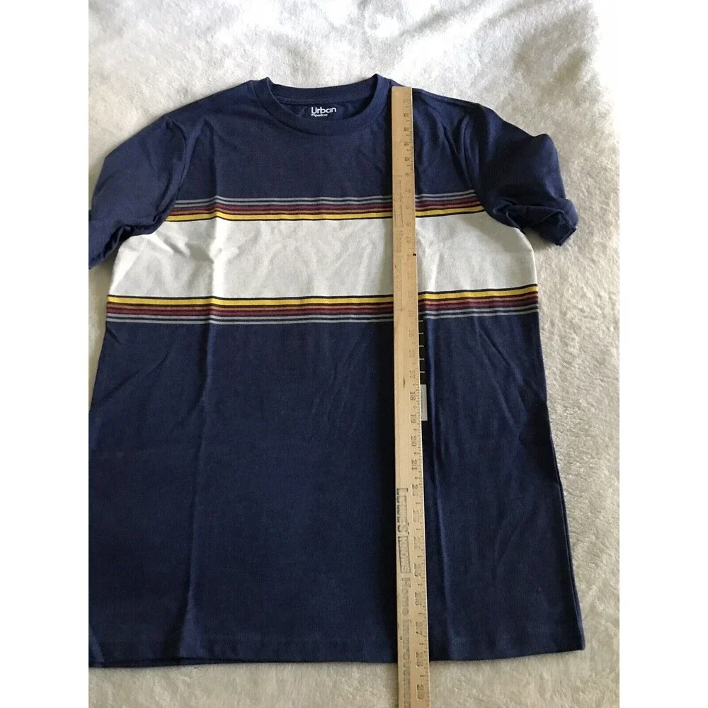 Urban Pipeline Mens Small Blue Stripes Short Sleeve T Shirt NWT